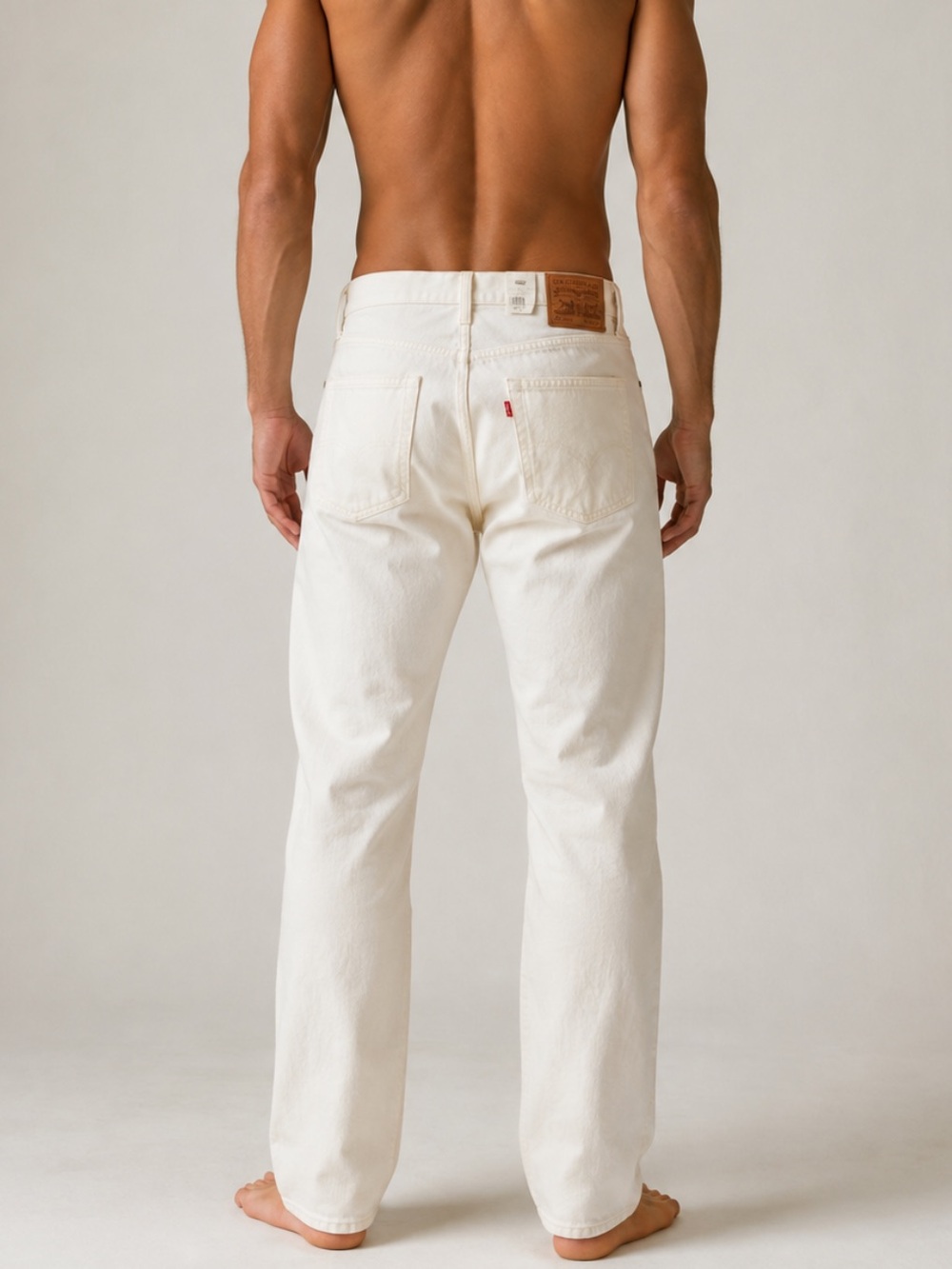 NWT Levi’s 501 Original Cream Off-White Straight Leg Jeans (38/32) Men’s